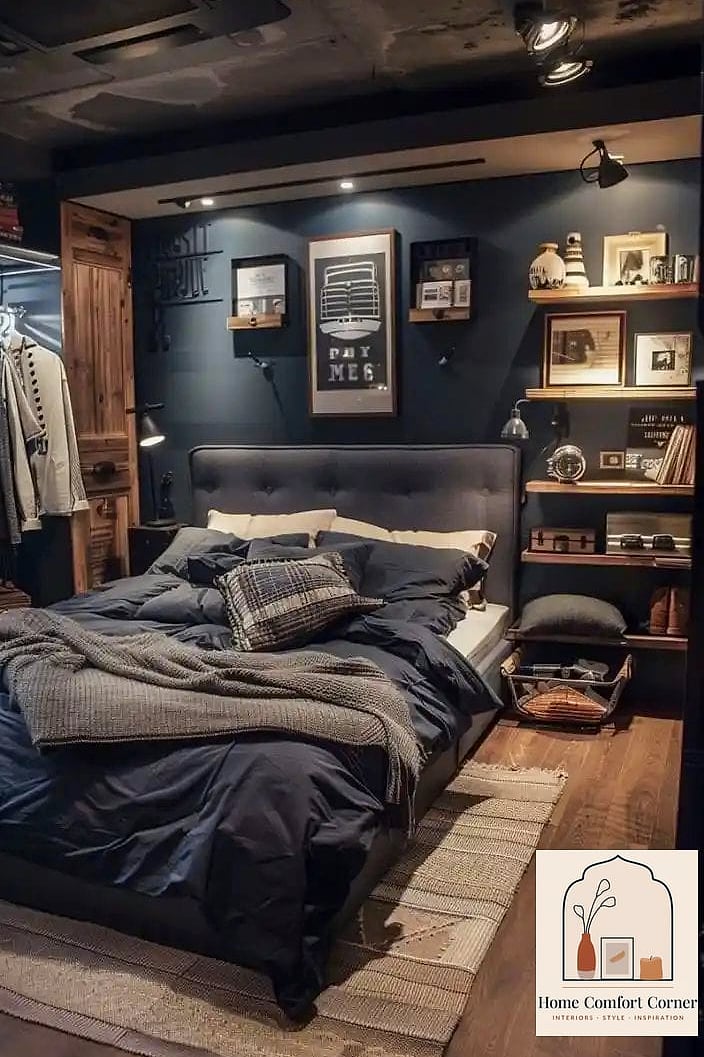 Boring Accent Wall to Textured Wood Paneling