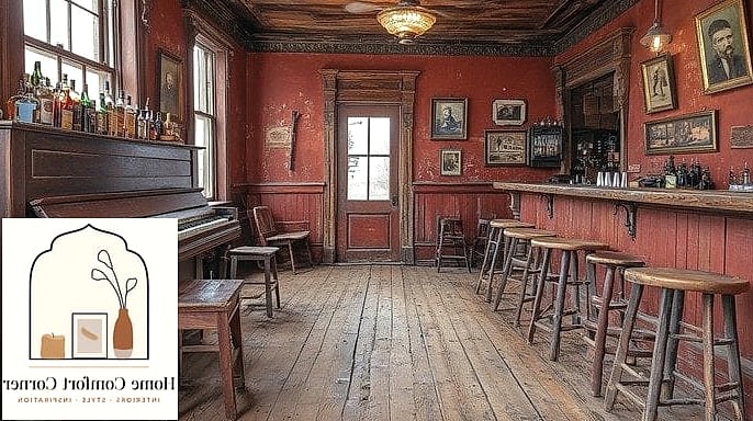 9 Saloon Decor Interior Design Before and After Transformations to Inspire 5 A Boring Home Office Becomes a Sheriff's Study