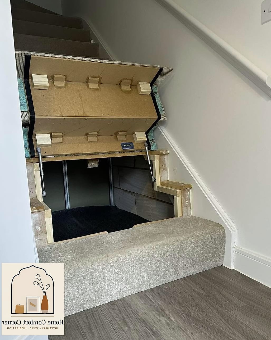 13 Small Room Ideas Before and After Transformations to Inspire 12 A Boring Stairwell Landing Gets a Gallery Wall Makeover