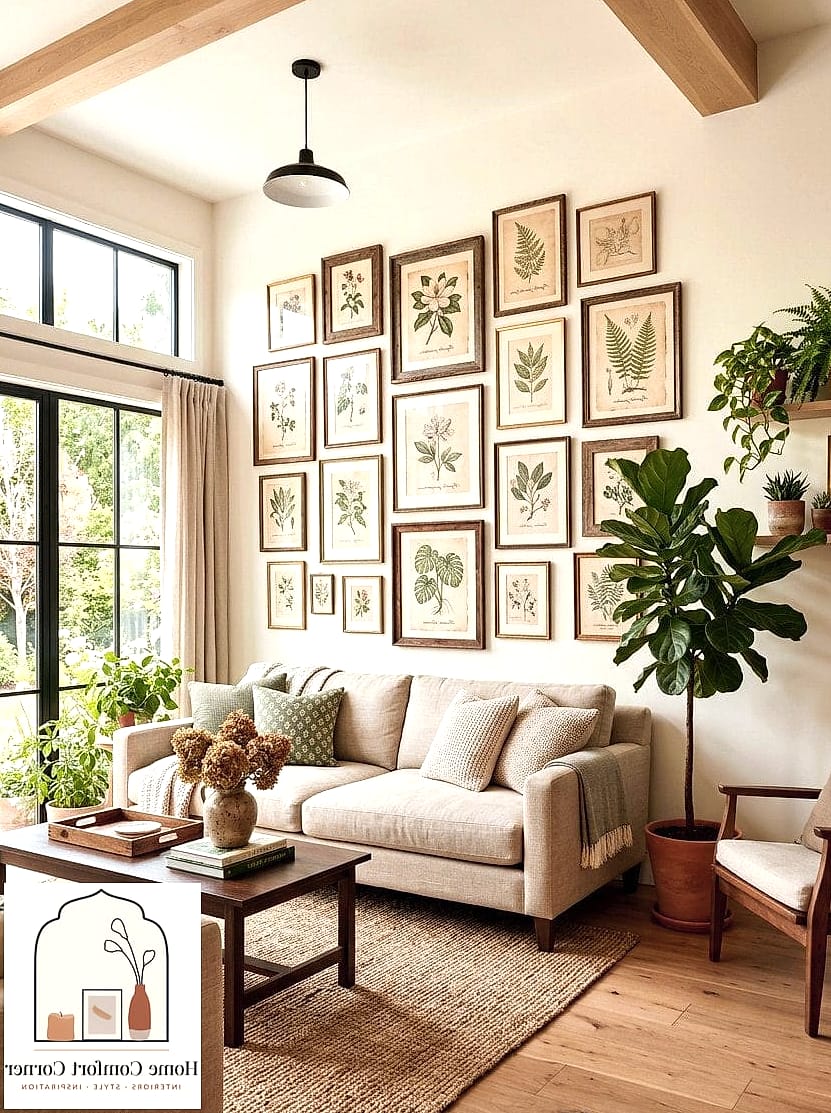 16 Beautiful Spring Home Decor Inspiration Photos Worth Saving 12 Botanical Wall Art