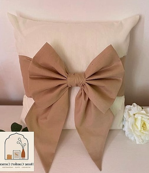 Bow Cushion Ties on Bench Seating