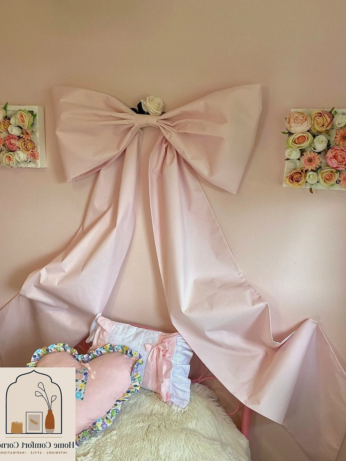 Bow-Print Throw Pillows