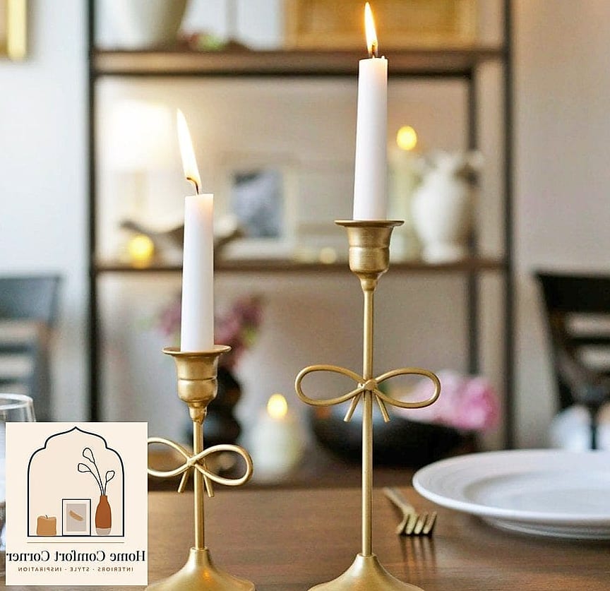 Bow-Shaped Candle Holders