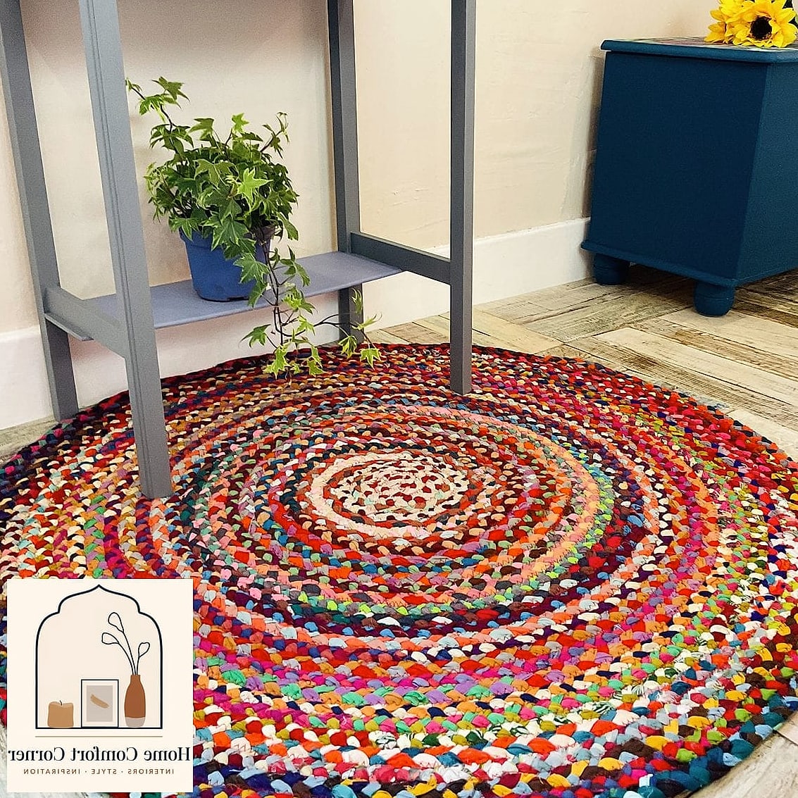Braided Rag Rug From Old T-Shirts