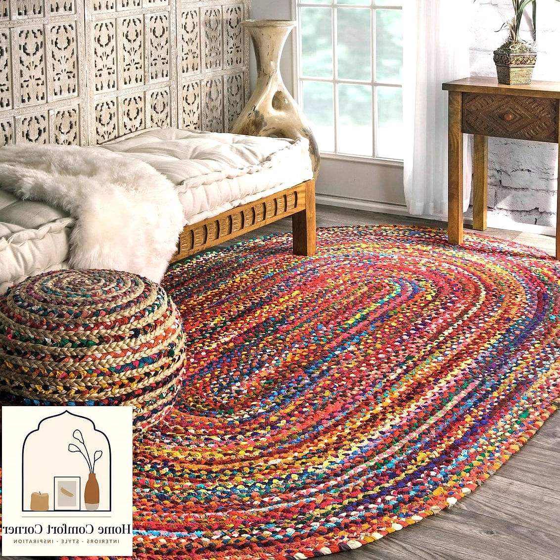 Braided Rugs in Warm Tones