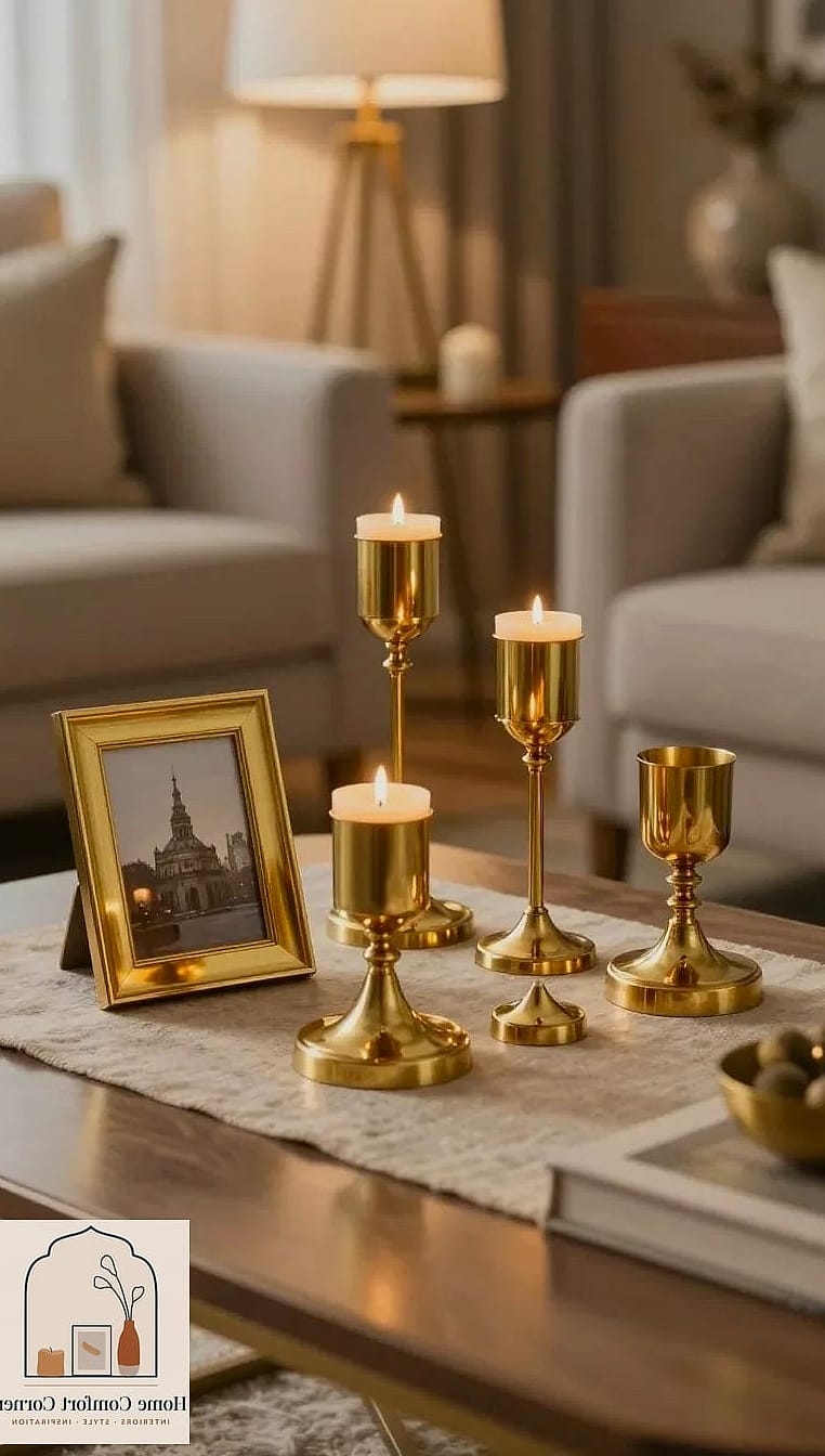 Brass Hardware and Fixtures Throughout