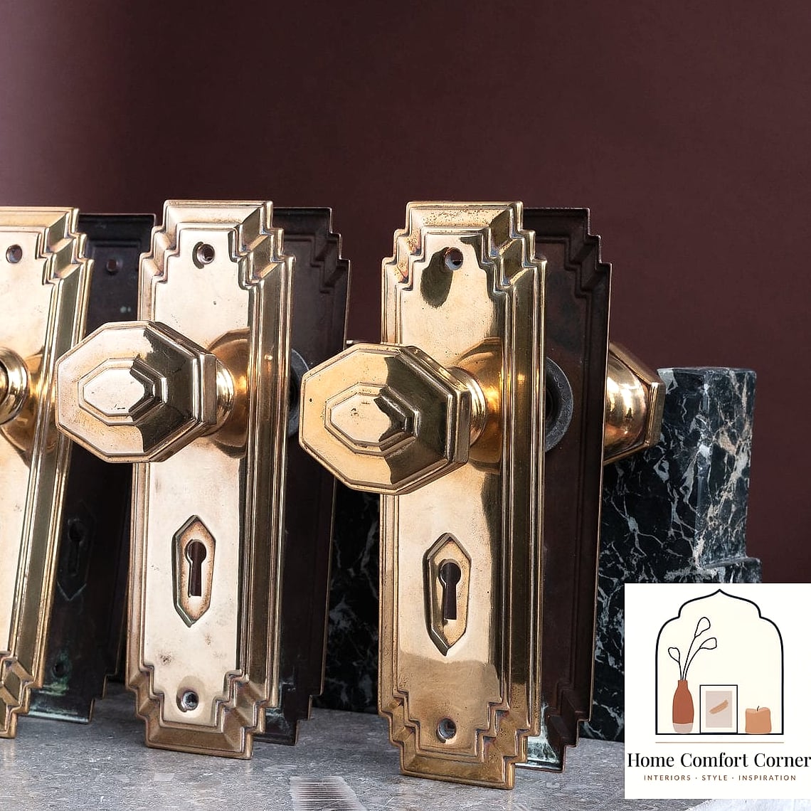 Brass Hardware Throughout the Home