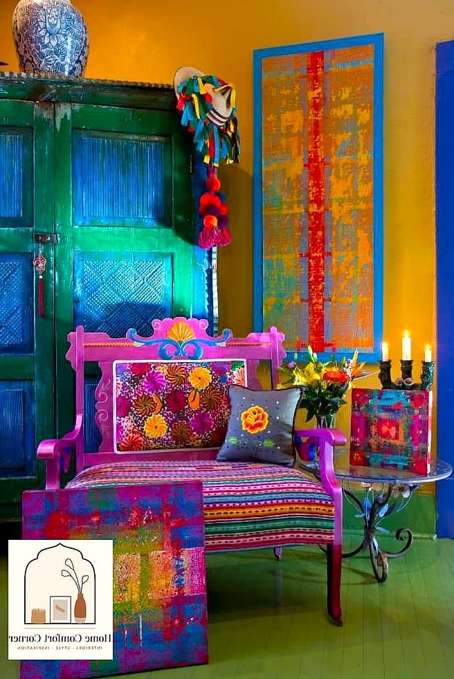 22 Mexican Home Decor Ideas That Are Both Stylish and Practical 20 Bright Painted Front Doors