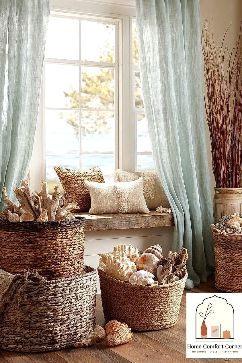 17 Beachy Room Decor Ideas That Work in Any Size Home 6 Bring the Outdoors In With Greenery