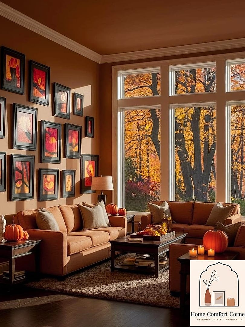 Building a Gallery Wall With Warm-Toned Art