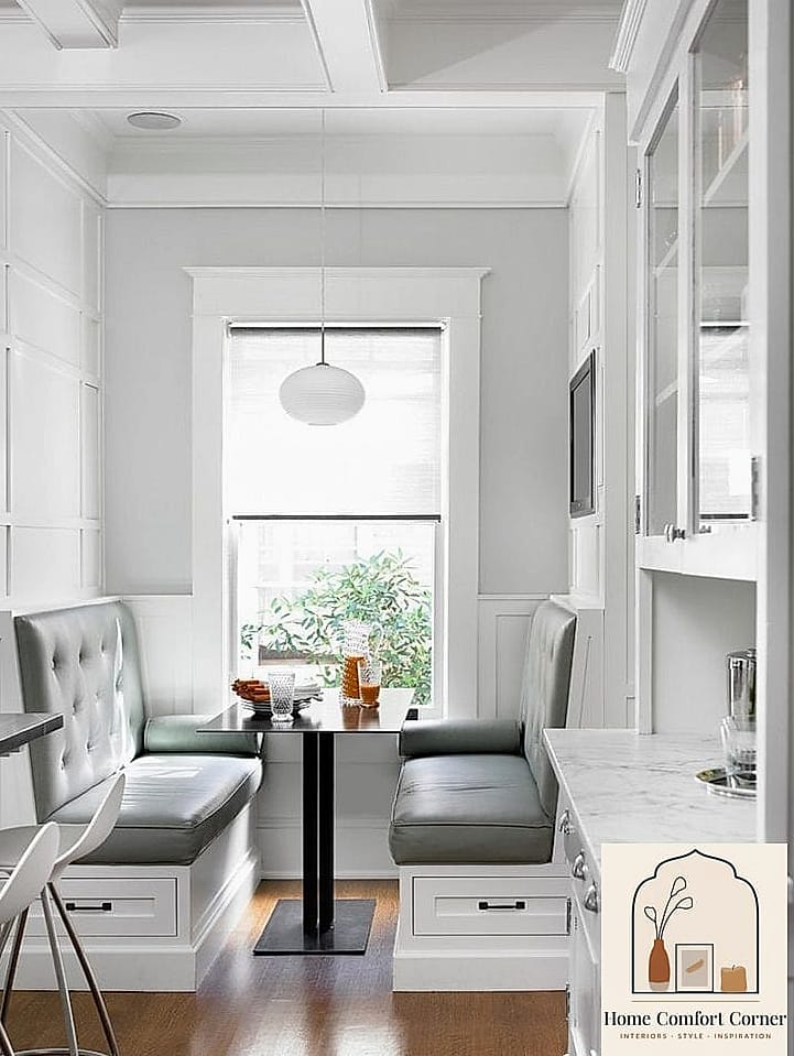 A Built-In Banquette That Doubles as Storage