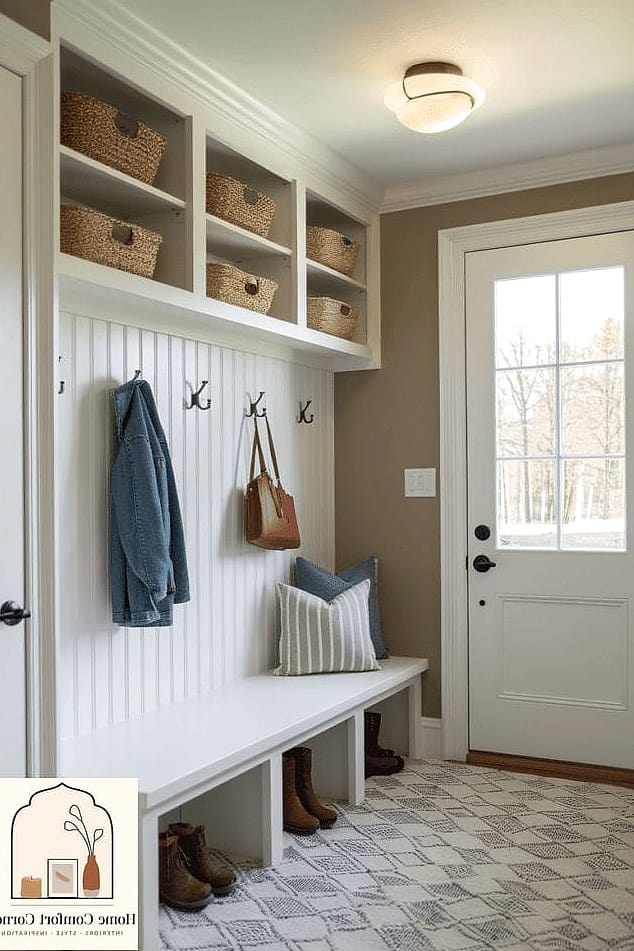 Built-In Bench with Cushion