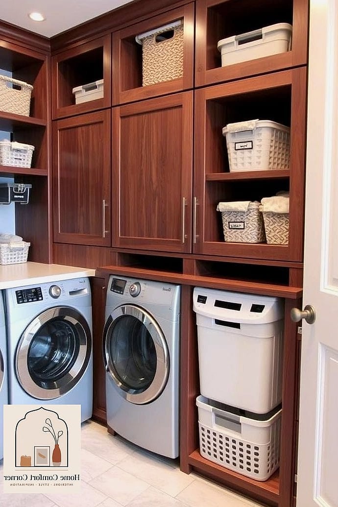 Built-In Hamper Cabinets