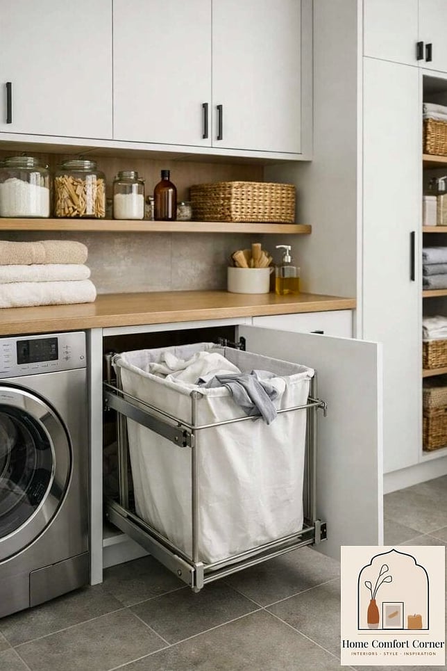 20 Wash Room Ideas Laundry Ideas to Upgrade Your Home This Weekend 6 A Built-In Hamper Station