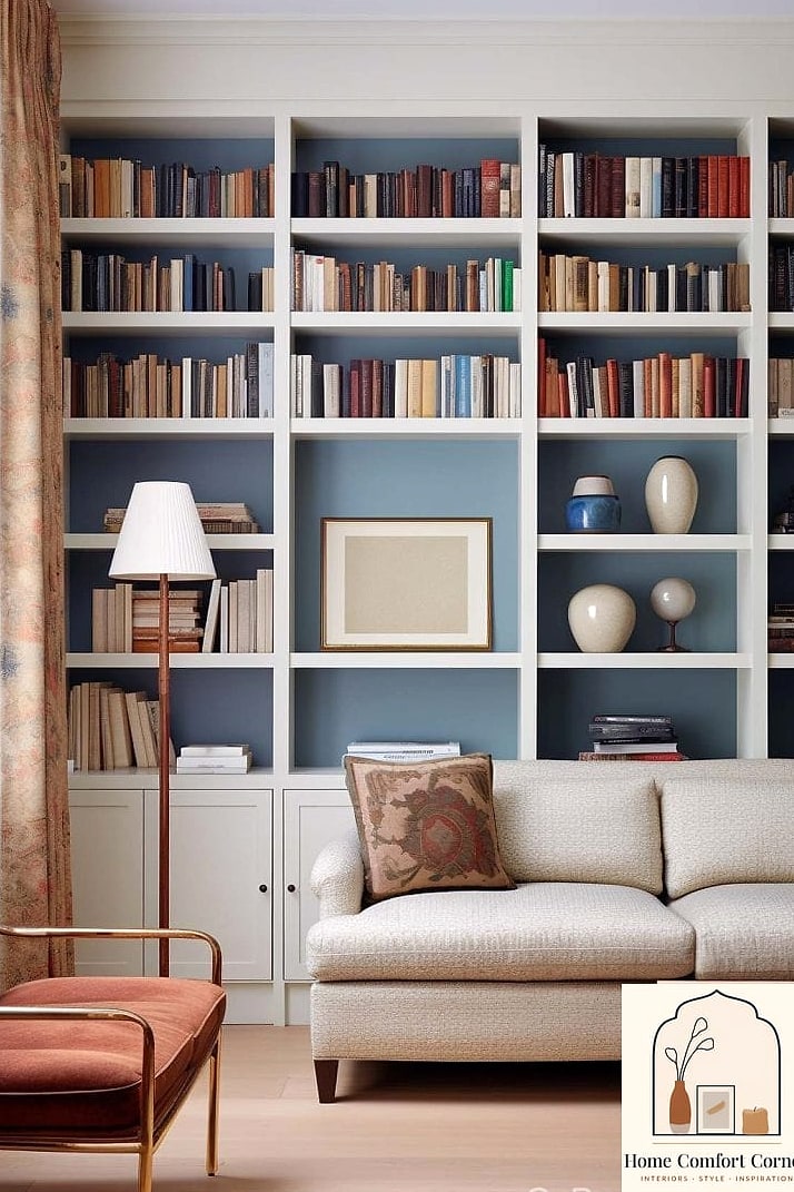 Built-In Look Bookshelves (Without the Built-In Price Tag)