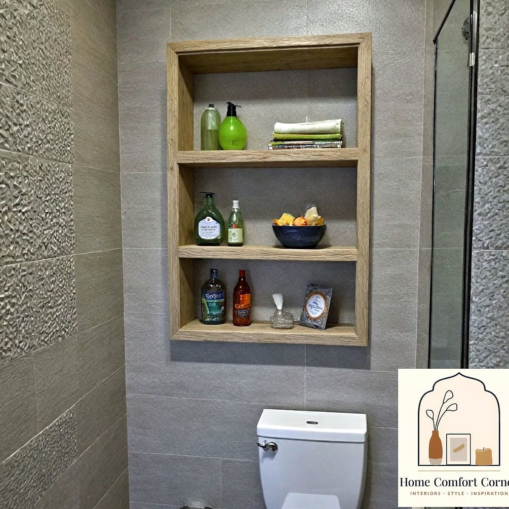 Built-In Niche for Reading Material