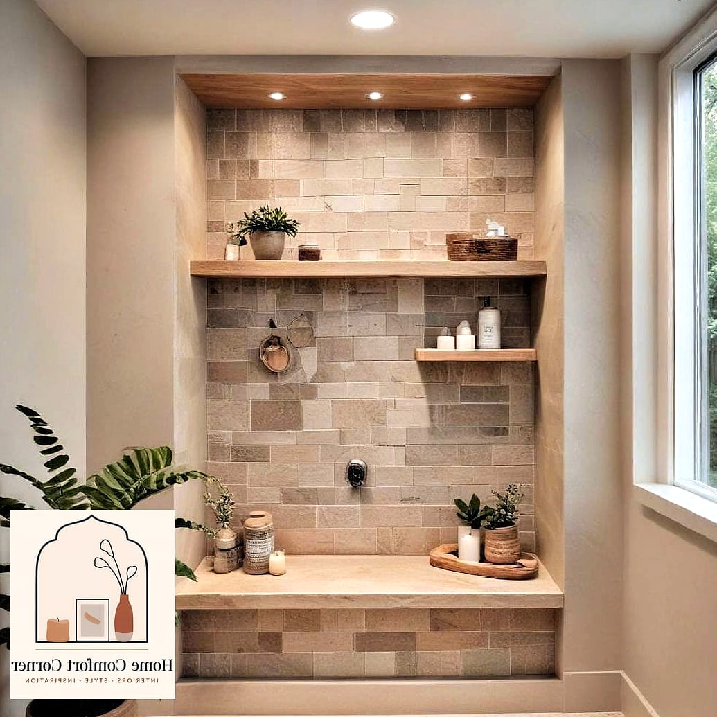 Built-In Niche Shelving in the Shower