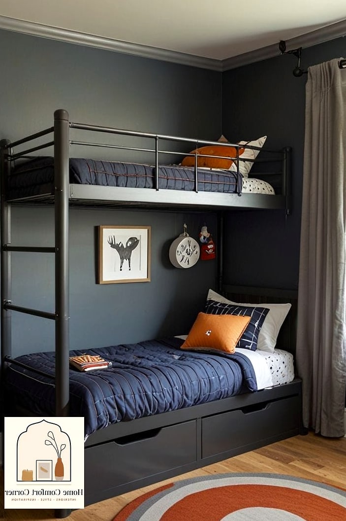 Bunk Beds with Built-In Storage