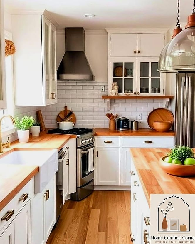 13 Dream House Decor Ideas That Are Trending on Pinterest 9 Butcher Block Countertops