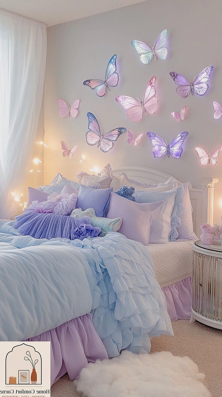 Butterfly or Floral Ceiling Decals