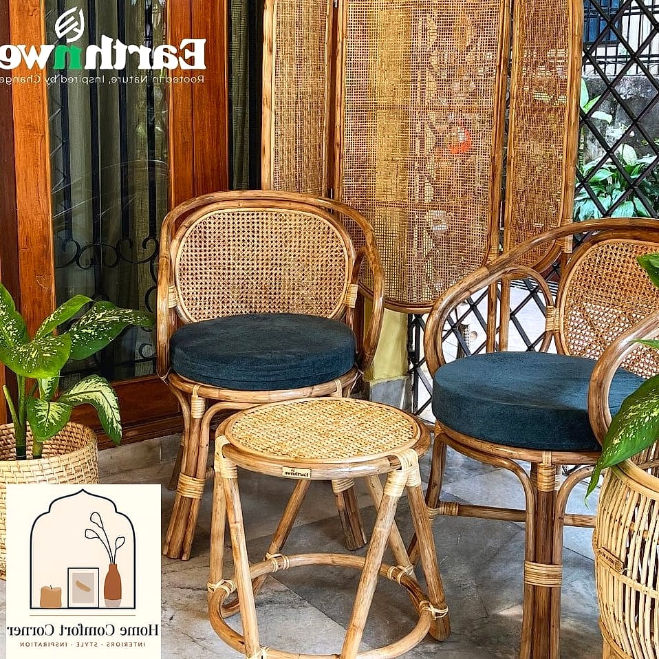 21 Terrace Room Ideas Indian Designs That Maximize Style and Function 3 Cane and Rattan Seating Corner