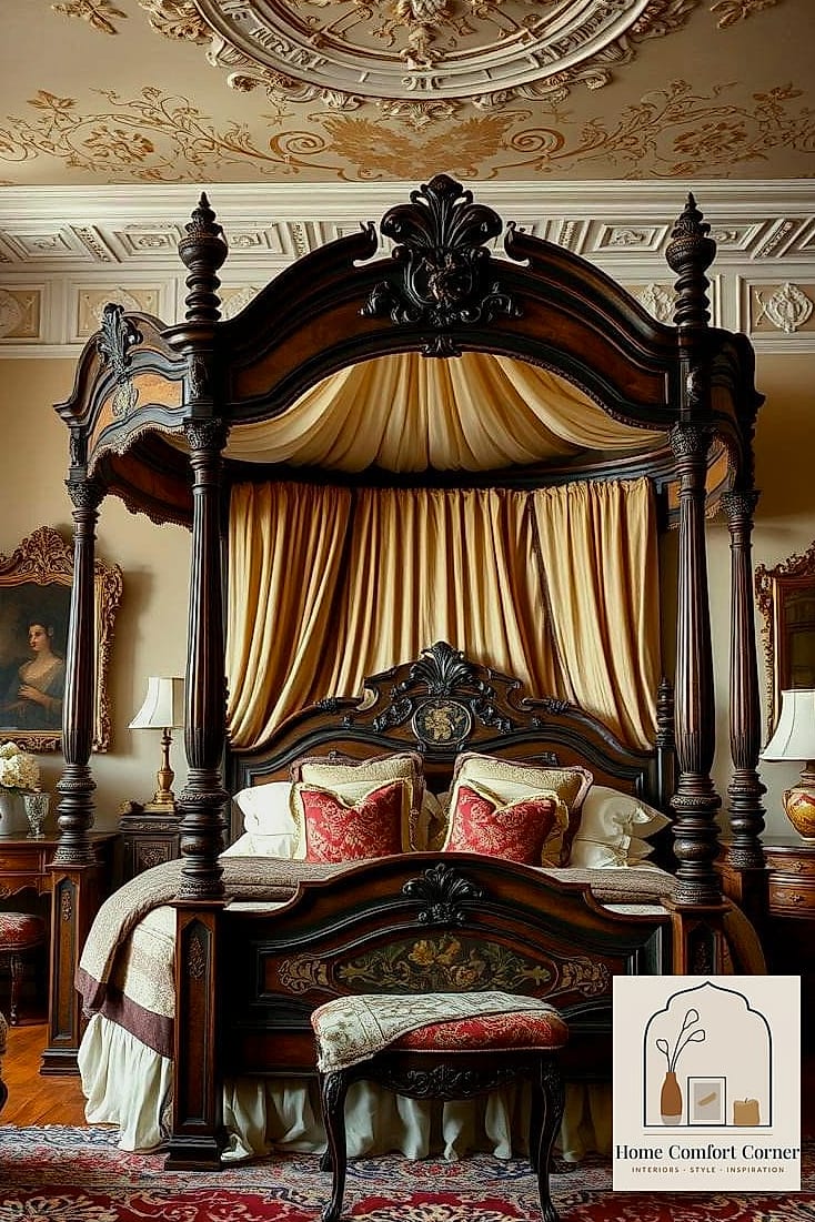 27 Classic Room Decor Ideas That Will Transform Your Space 18 A Canopy or Four-Poster Bed