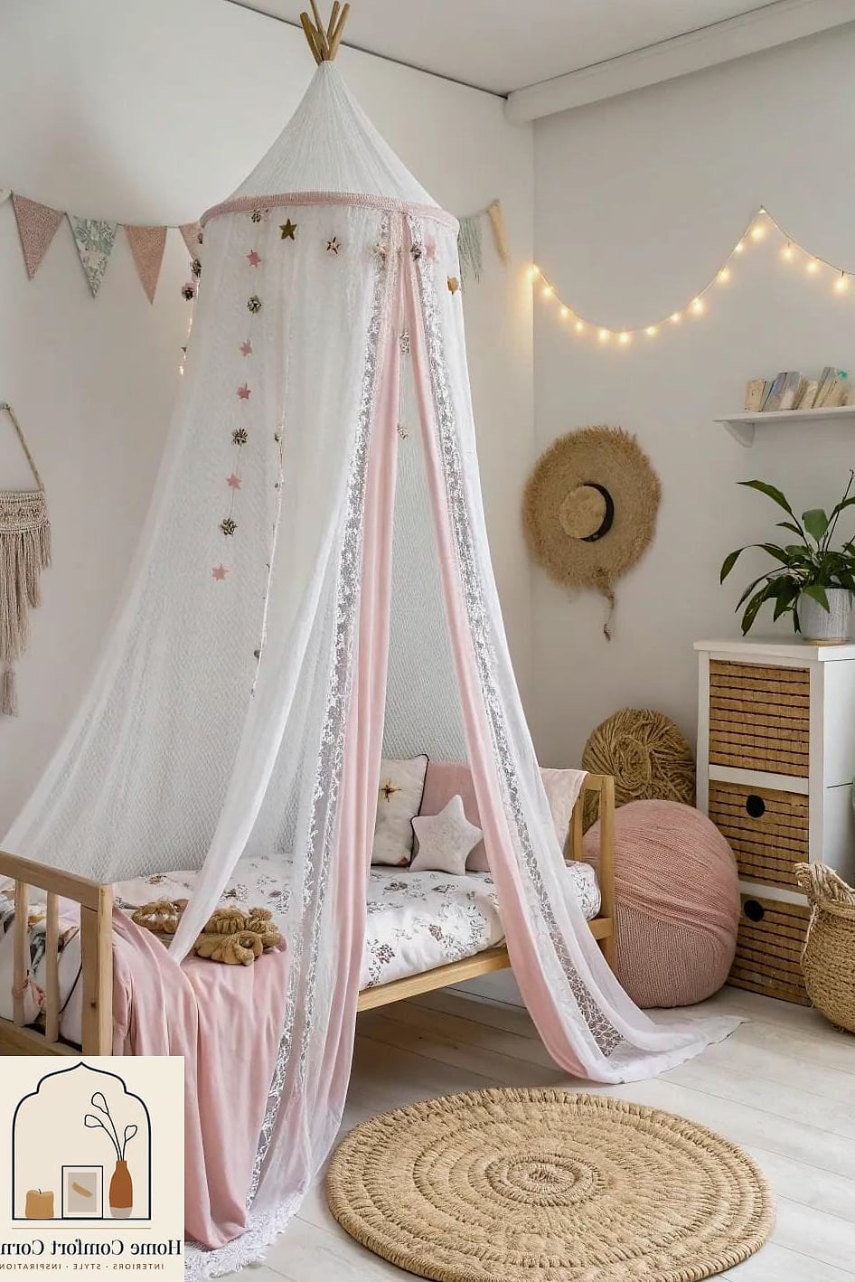 A Canopy Made From Curtain Rods, Not a Kit