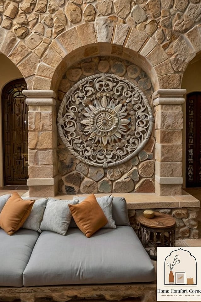 22 Mexican Home Decor Ideas That Are Both Stylish and Practical 13 Cantera Stone Accents