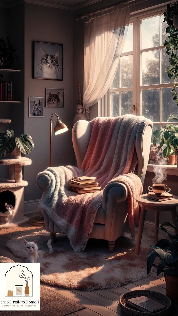 23 Stunning Cat Room Decor Ideas for Every Budget 18 A Cat-Sized Reading Nook or Hideaway House
