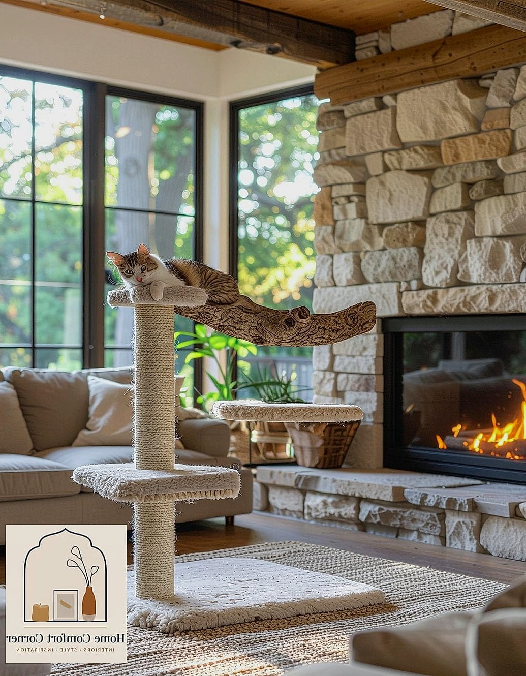 23 Stunning Cat Room Decor Ideas for Every Budget 5 A Cat Tree That Matches Your Decor
