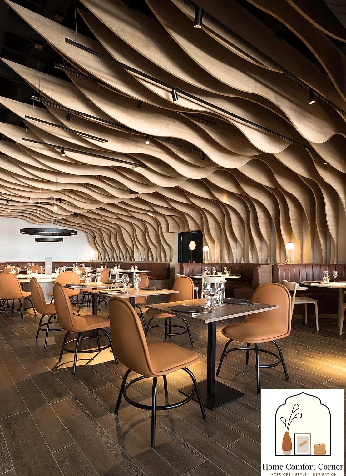Ceiling-to-Floor Window Treatments with Warm Layering