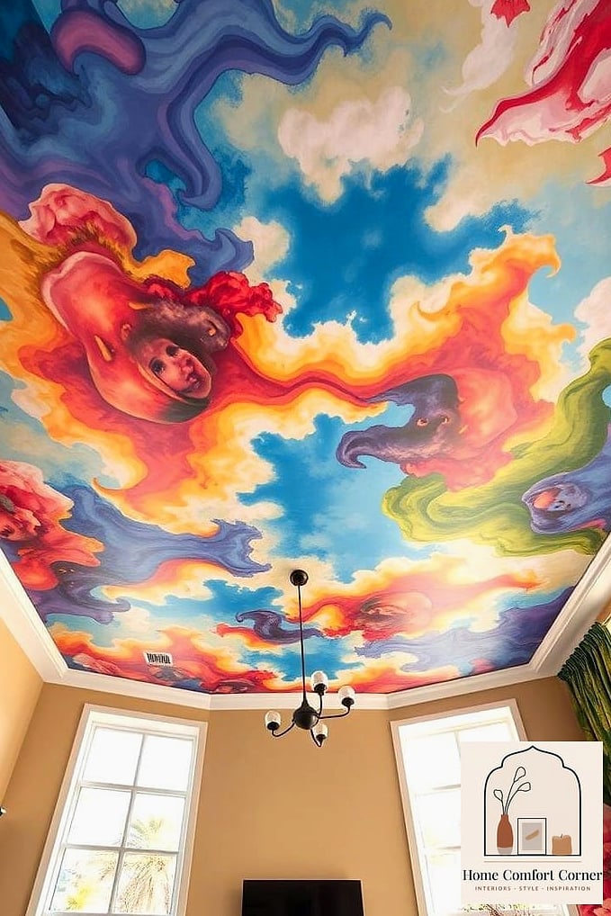 Ceiling Murals and Painted 