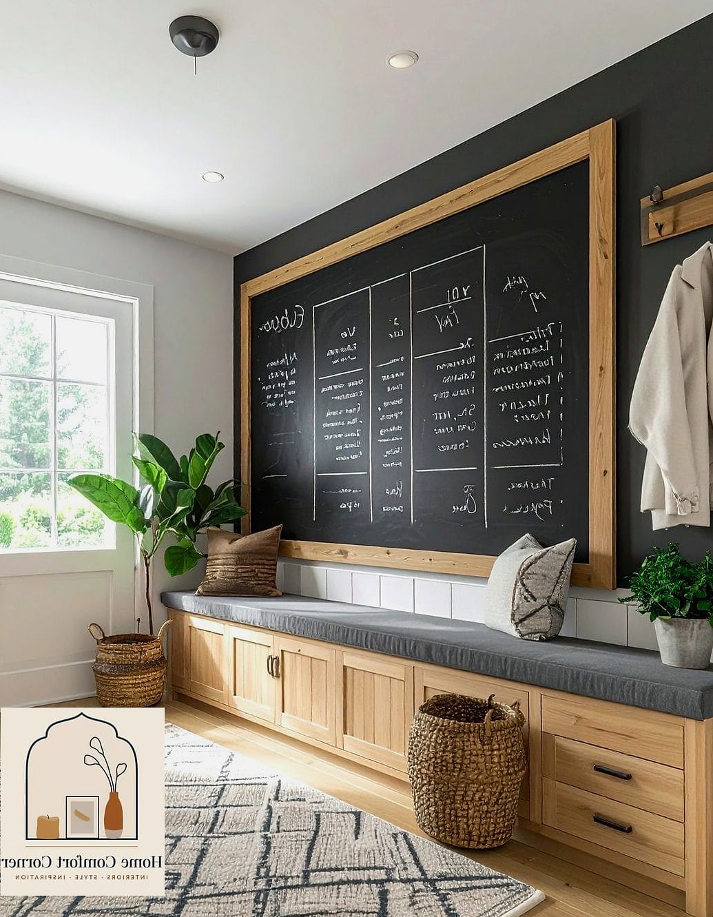 Chalkboard or Corkboard Wall
