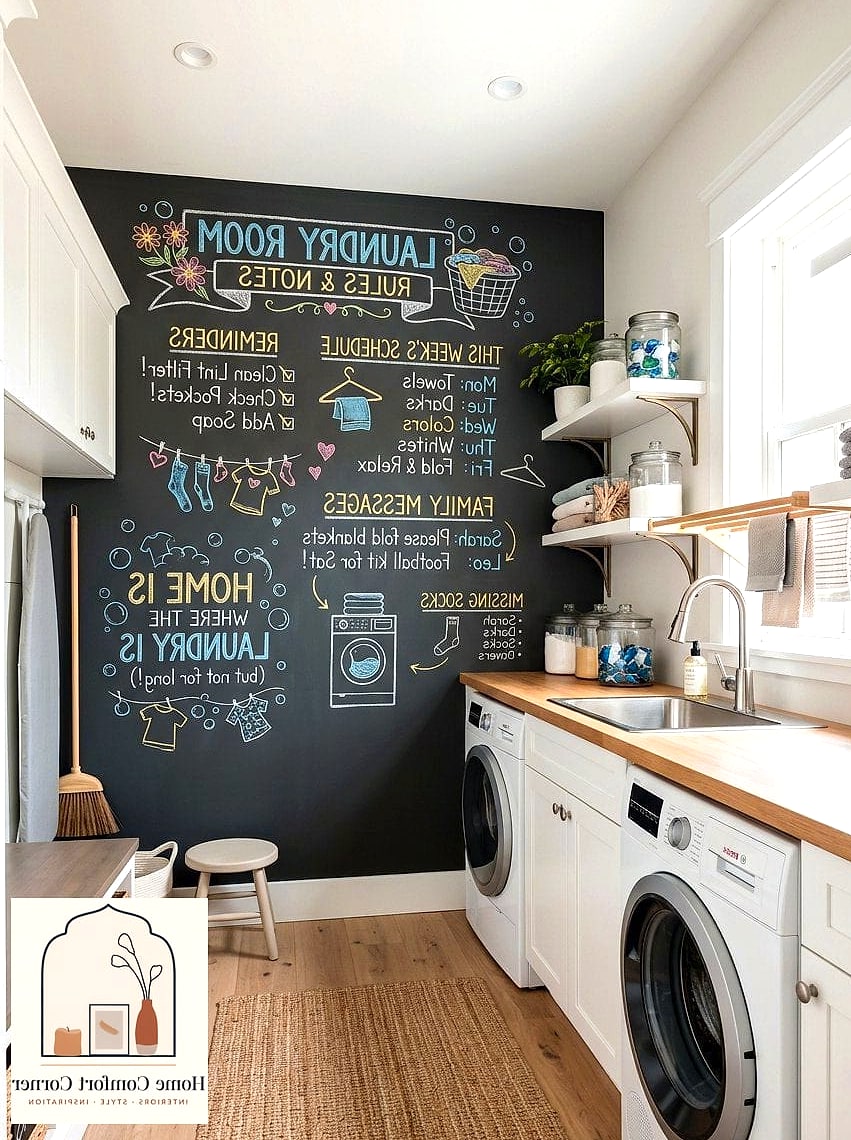 Chalkboard or Framed Laundry Signs
