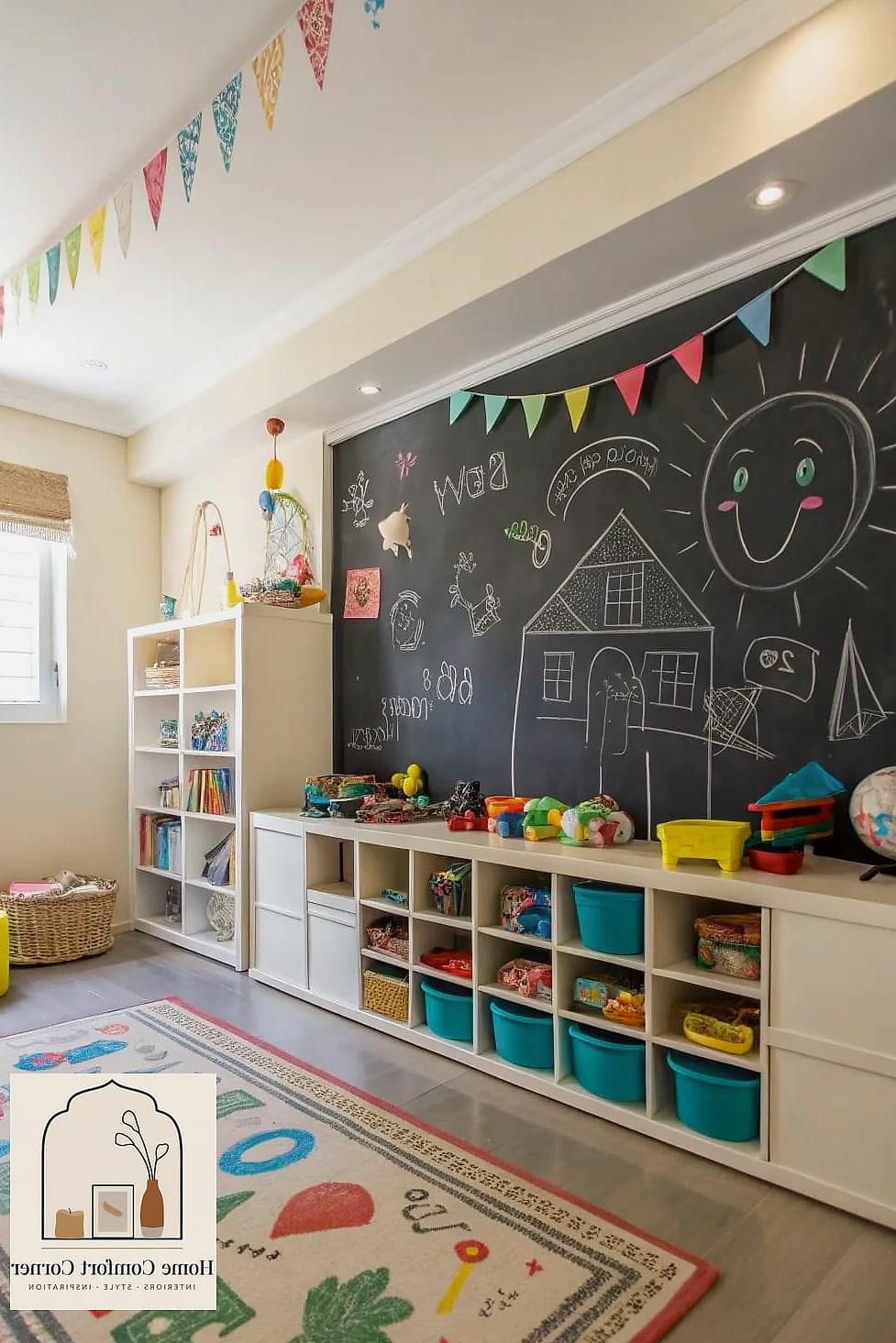 Chalkboard or Whiteboard Accent Wall