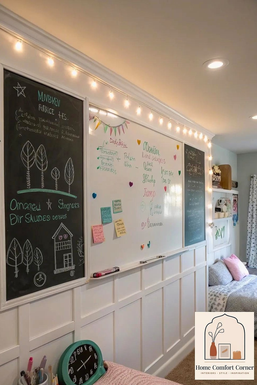 A Chalkboard or Whiteboard Wall Section