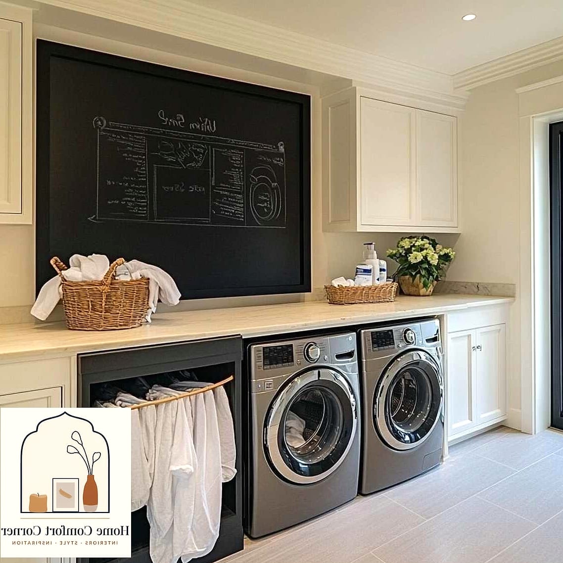 20 Wash Room Ideas Laundry Ideas to Upgrade Your Home This Weekend 13 Chalkboard or Whiteboard Labels