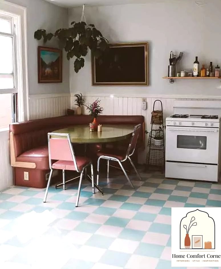 18 Vintage Interior Design Makeovers That Look Incredibly Expensive 11 Checkerboard Tile Floors