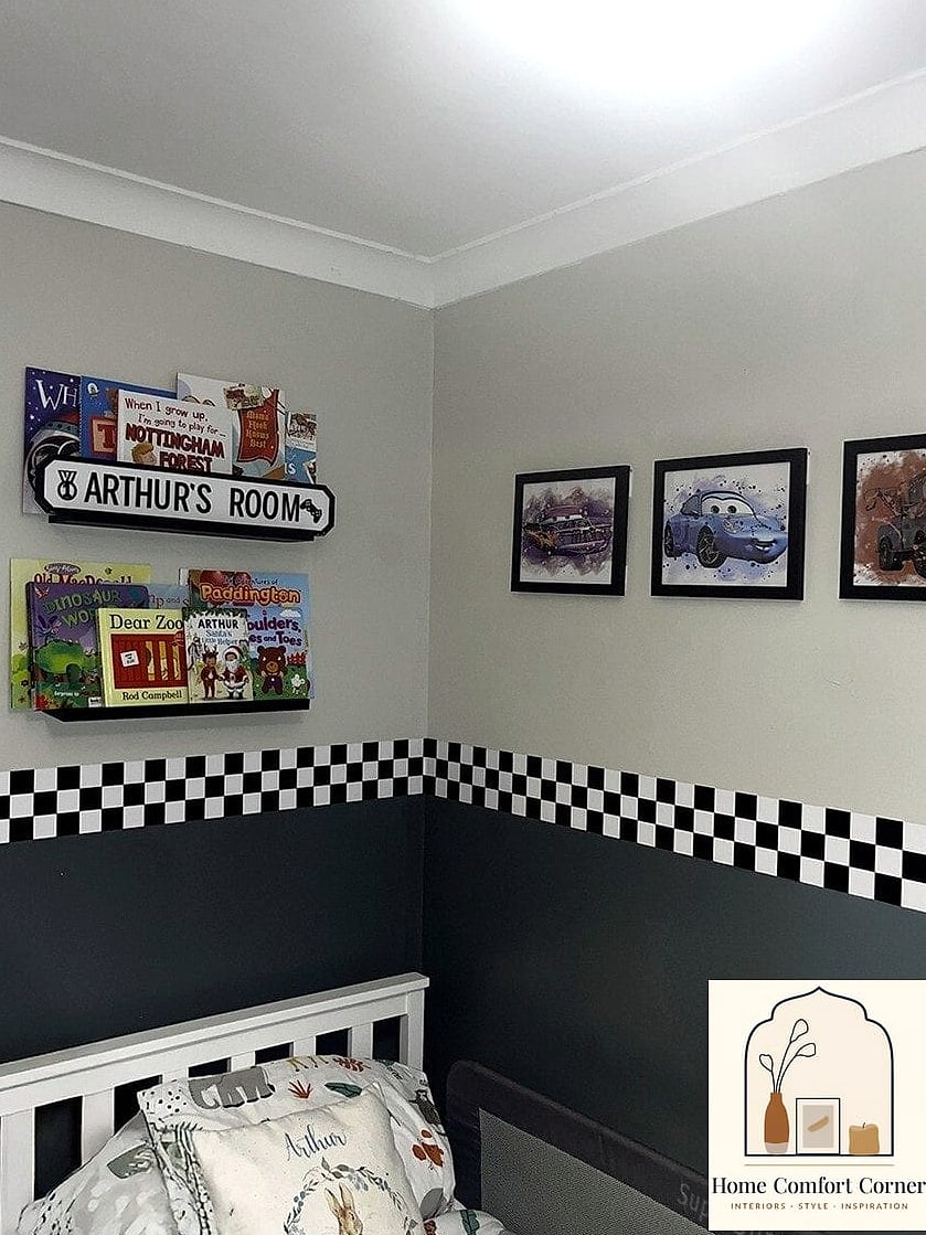 Checkered Flag Accent Pillow (Used Sparingly)