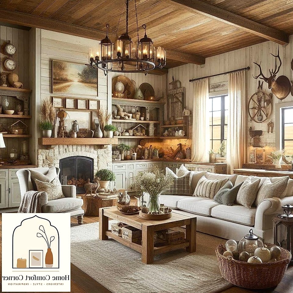 22 Country Farmhouse Decor Ideas to Upgrade Your Home This Weekend 19 Chicken Wire Cabinet Inserts