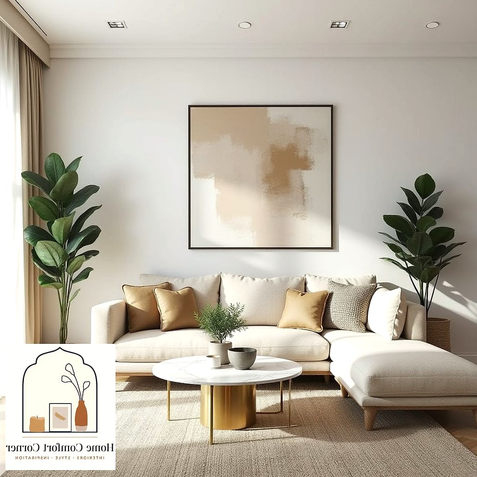 Choose a Neutral Color Palette with One Bold Accent