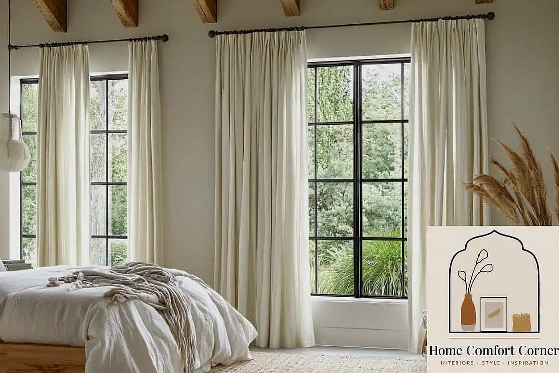 Choose Soft, Layered Window Treatments