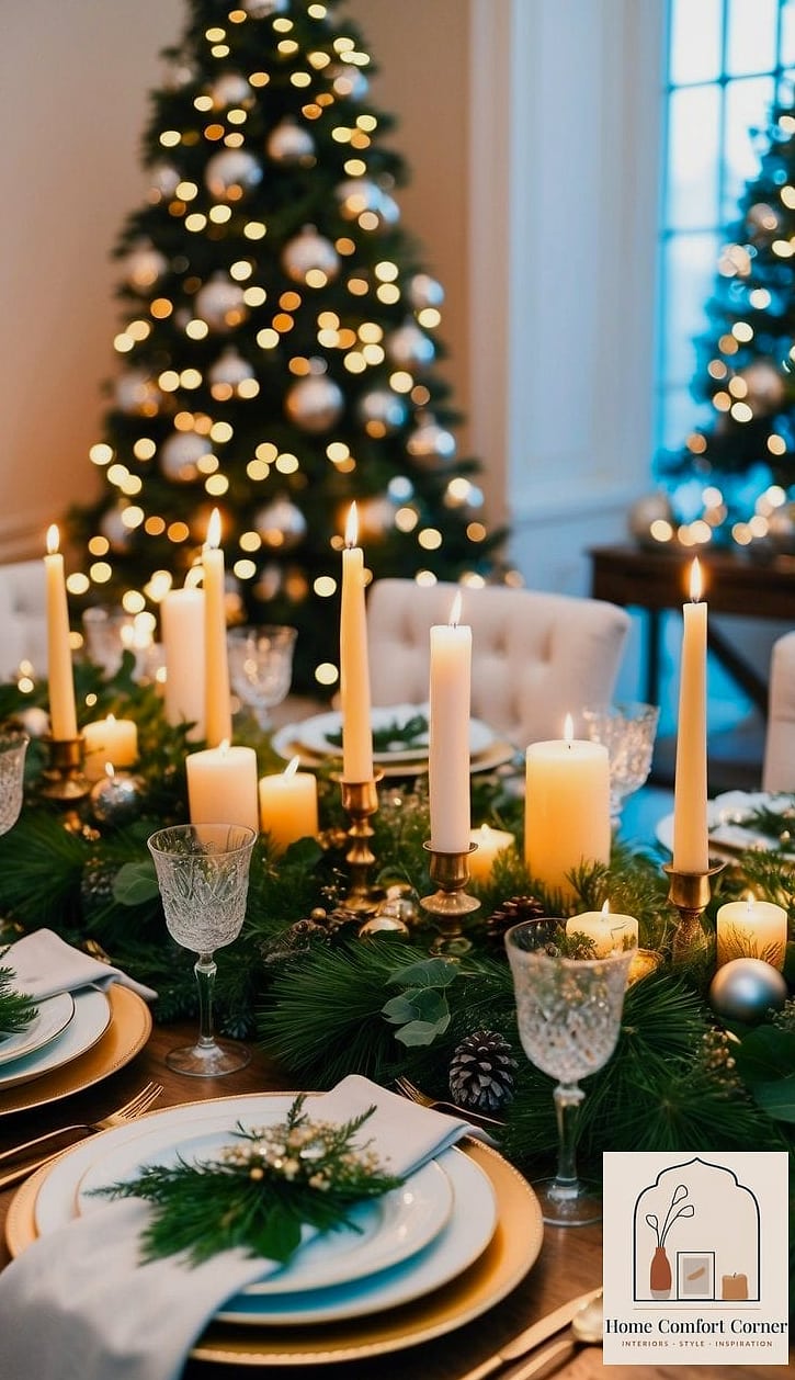 22 Stunning Christmas Room Decor Ideas Ideas for Every Budget 20 A Christmas Eve Table Setting