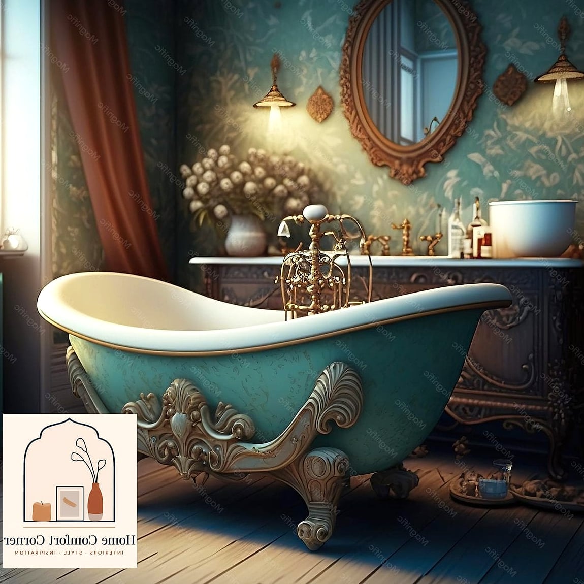 18 Vintage Interior Design Makeovers That Look Incredibly Expensive 10 Clawfoot Tubs as the Bathroom Centerpiece