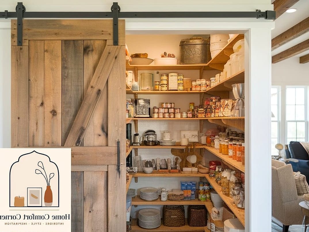 Cluttered Pantry to Organized Storage Wall