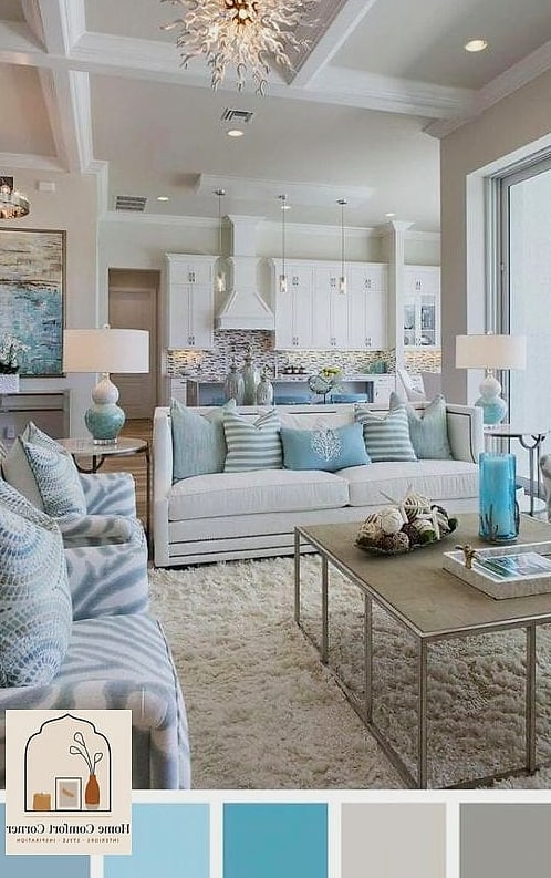 14 Aesthetic Room Paint Ideas Perfect for Every Home Style 13 Coastal Blue-Gray for Relaxed, Airy Rooms