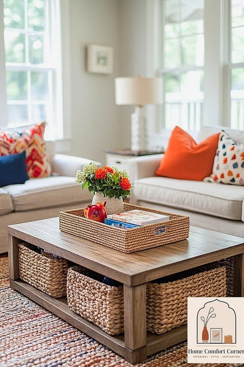 Coffee Table Styling with Trays