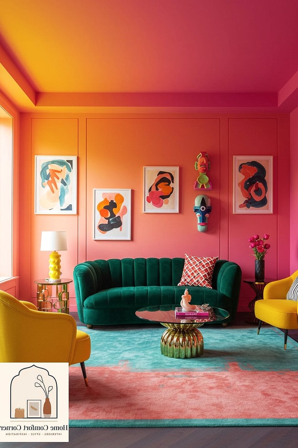 Color-Drenched Rooms