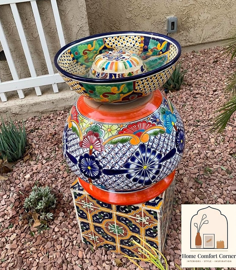 22 Mexican Home Decor Ideas That Are Both Stylish and Practical 12 Colorful Ceramic Dinnerware on Open Shelving