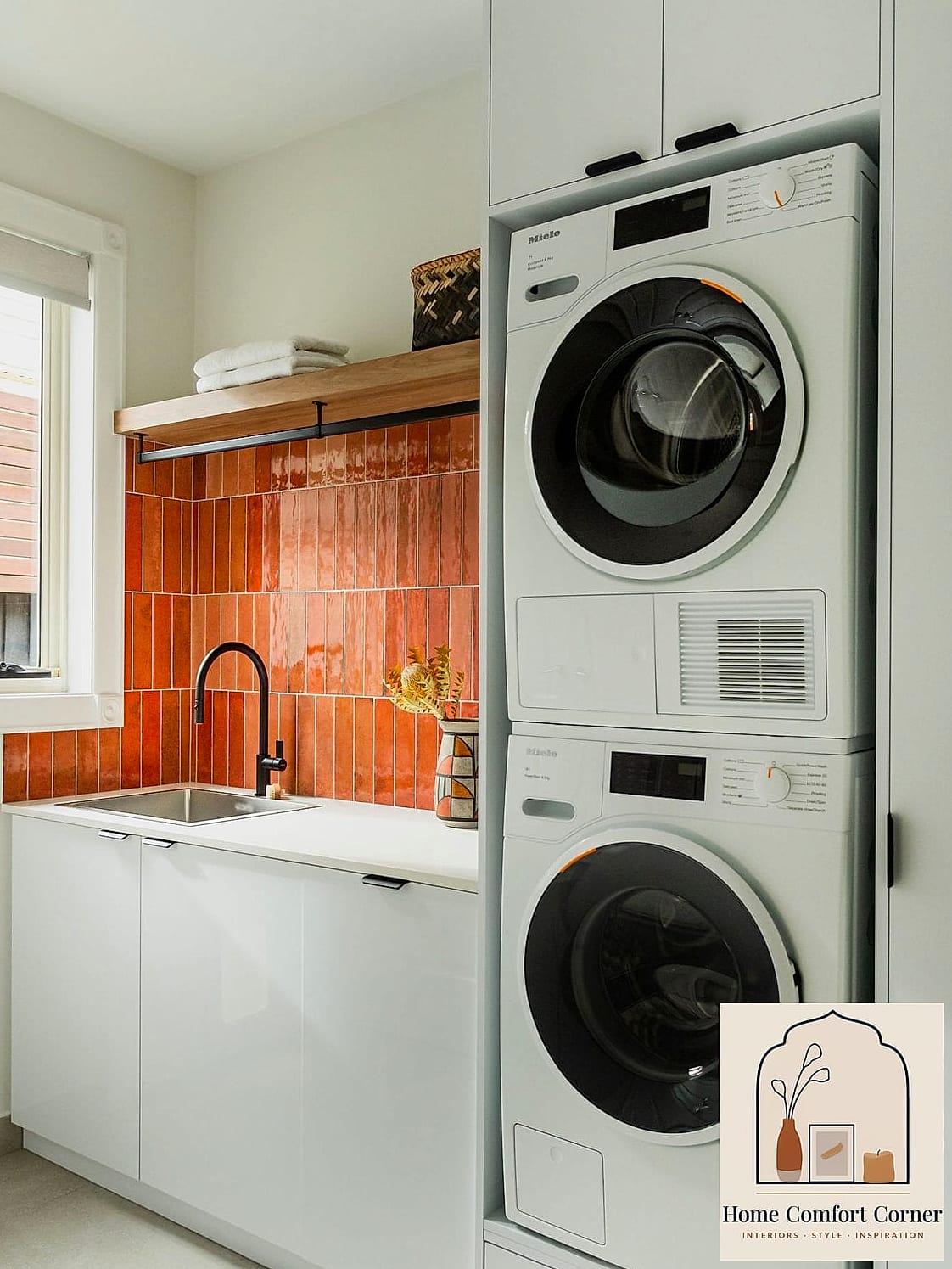 20 Laundry Room Ideas Top Loader Layout Designs That Maximize Style and Function 19 Compact Galley Layout